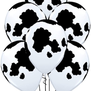 Cow Print Balloons| Cow Print Latex| Cow Print Latex Balloons| Farm Party| Farm Animal Party| Farm Birthday Party