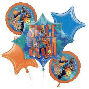 Space Jam Balloon Bouquet| Space Jam Balloons| Space Jam Foil Balloons| Space Jam Party