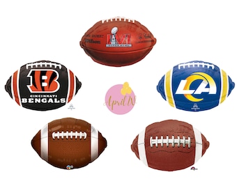 Super Bowl LVI BALLOONS| La rams balloons| football balloons| bengals balloons| super bowl party balloons| super bowl party decor