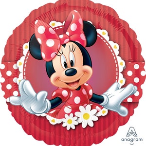 32'' MINNIE MOUSE Balloon| Minnie Mouse Balloon| Minnie Mouse Foil Balloon| Minnie Mouse Birthday Balloon| Minnie Mouse Party Decor 18'' MINNIE