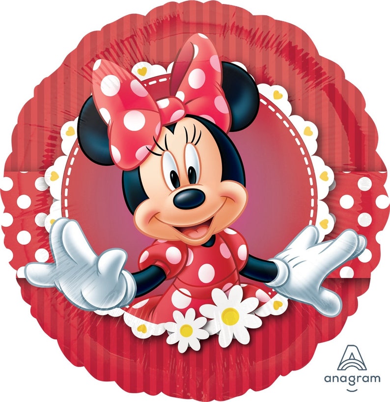 32'' MINNIE MOUSE Balloon| Minnie Mouse Balloon| Minnie Mouse Foil Balloon| Minnie Mouse Birthday Balloon| Minnie Mouse Party Decor 18'' MINNIE
