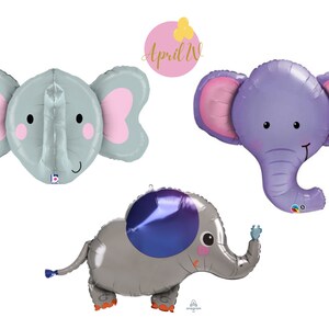 39&#39;&#39; ELEPHANT BALLOON| Elephant Foil balloons| Elephant Birthday Party| Elephant Party Decor| Elephant Balloons|  Elephant Bday Party