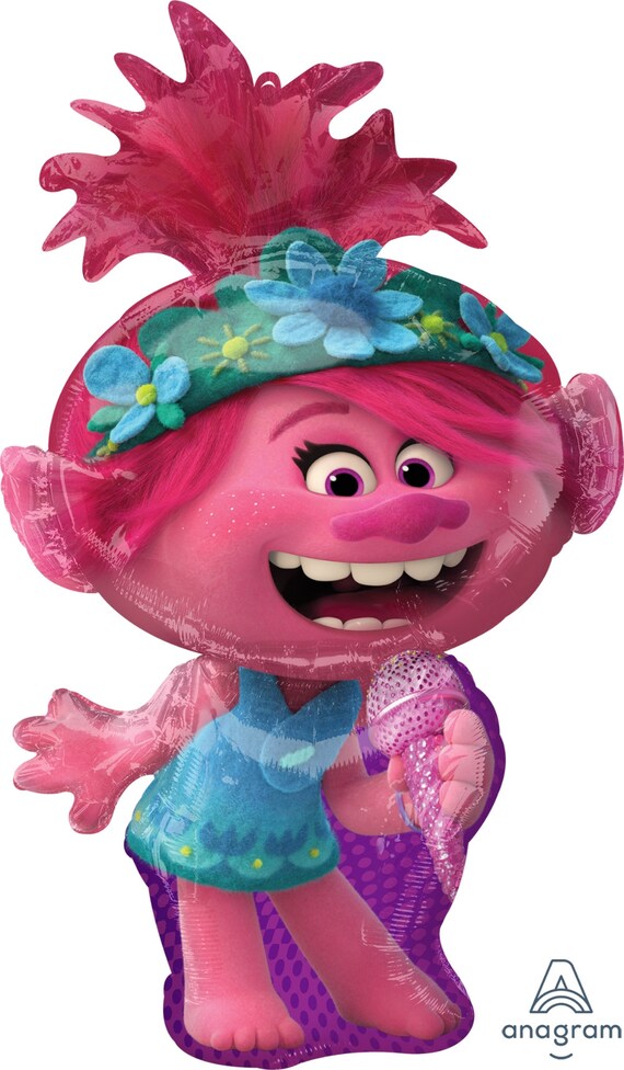 37'' Trolls Poppy Balloon| 16'' Trolls World Tour| Orbz