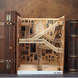 Alley Book Nook - Book Shelf Insert - Bookcase with Light Model Building Kit