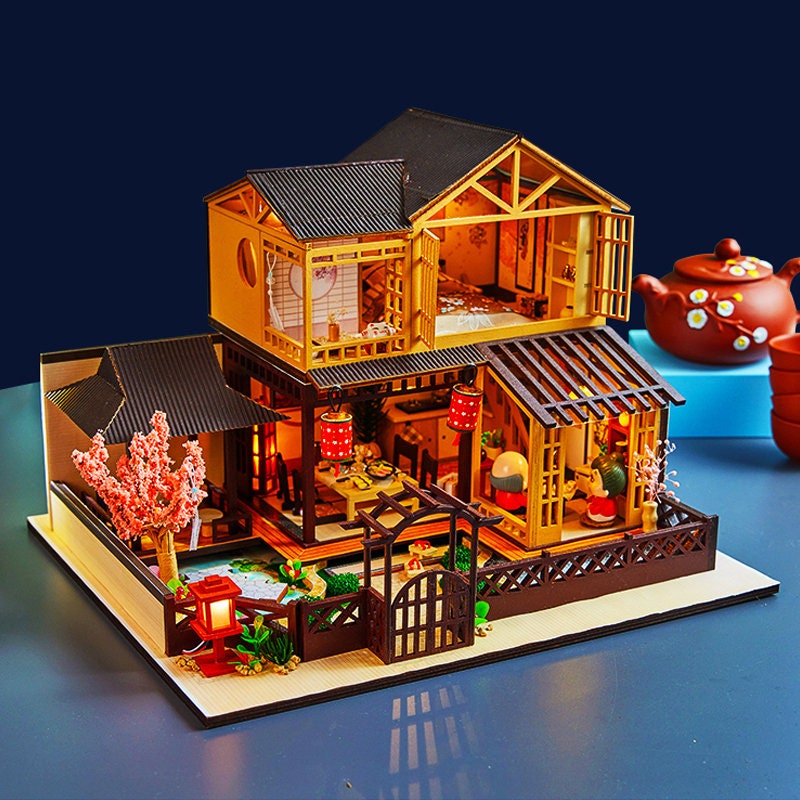 DIY Japanese Traditional House Wooden Miniature Doll House DIY Japanese Traditional House Wooden Miniature Doll House