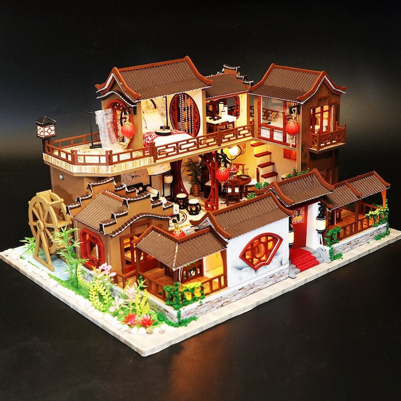 DIY Chinese Ancient Town Miniature Doll House Kit 124 With Etsy