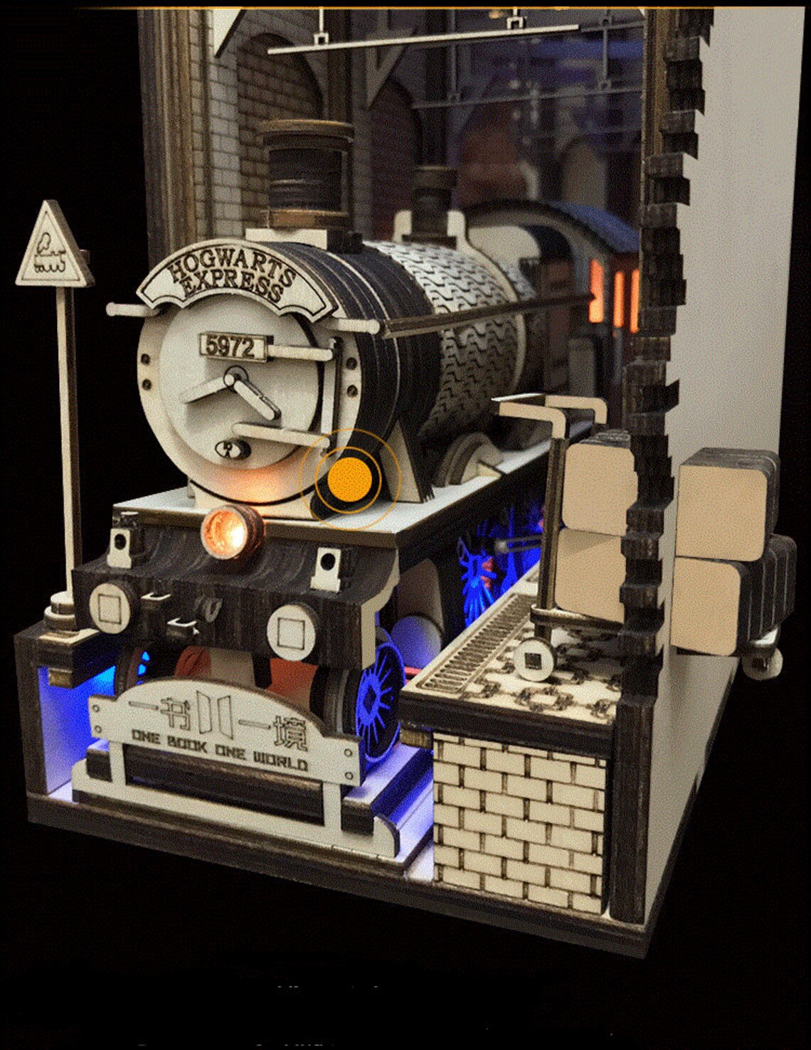Alley Book Nook Platform 93/4 London Train Book Shelf Etsy