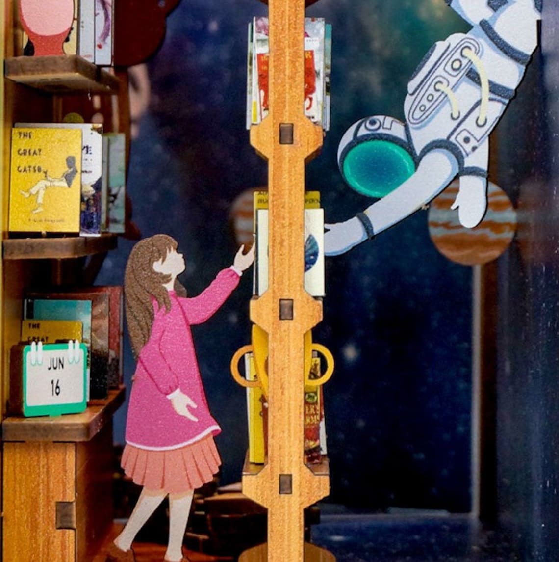 Interstellar Universe Book Nook Book Shelf Insert for Gifts Etsy