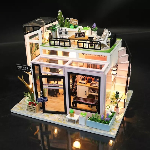 DIY Dollhouse Japanese House Large Initial Dream Big Size Miniature  Handicraft 