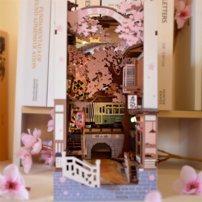 The Tranquil Train Journey: A DIY Kit Featuring Cherry Blossoms and ...
