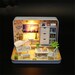DIY Happiness Theatre Miniature Box Doll House Kit || 1:24 with light kid craft and adult craft 