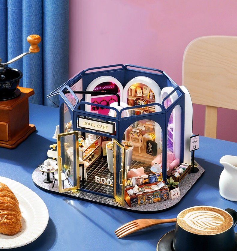 Book Cafe DIY Miniature House Kits
