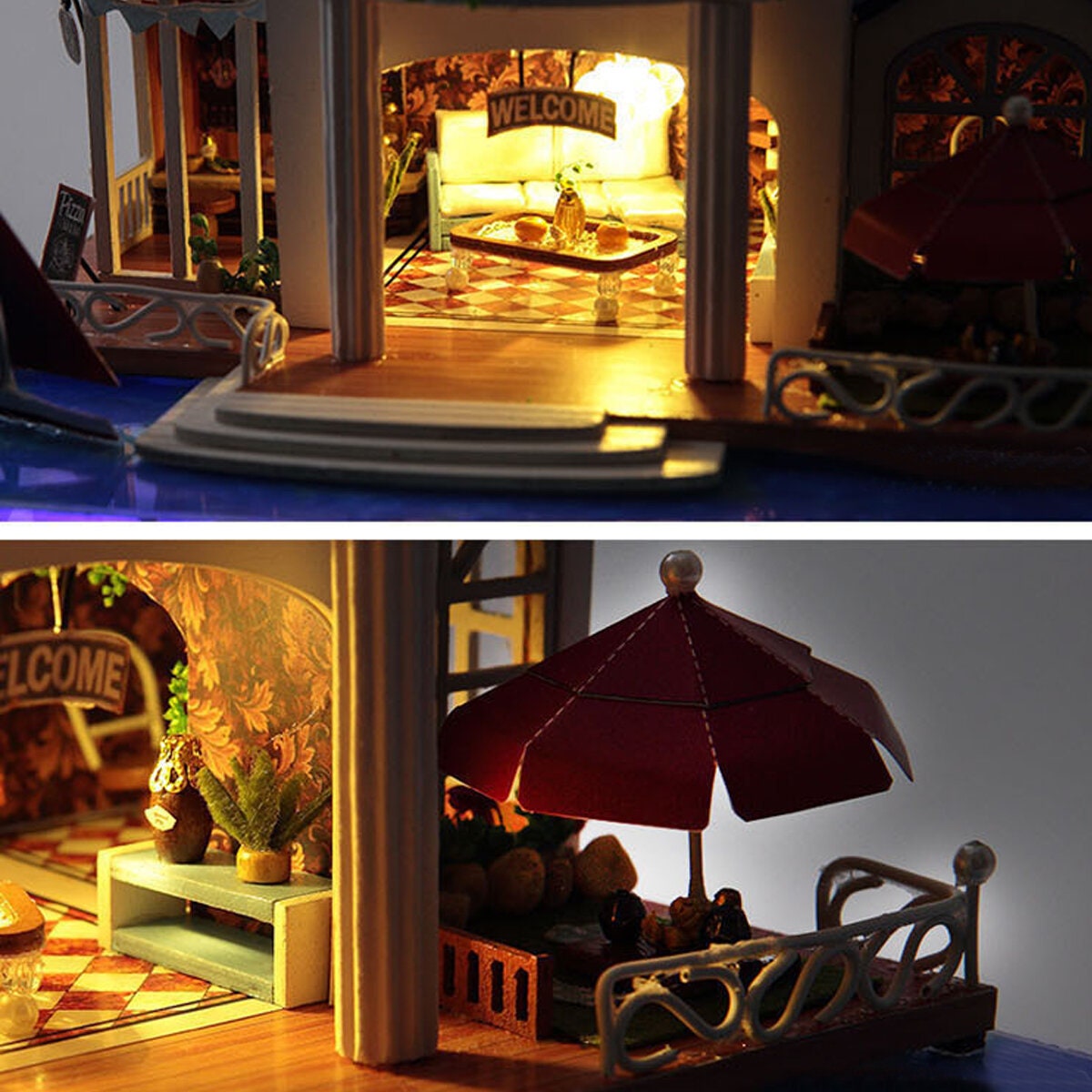 Parapluie Miniature Pour Maison De Poupée - Décor Modèle Miniature - Accessoire Pour Maison De Poupée