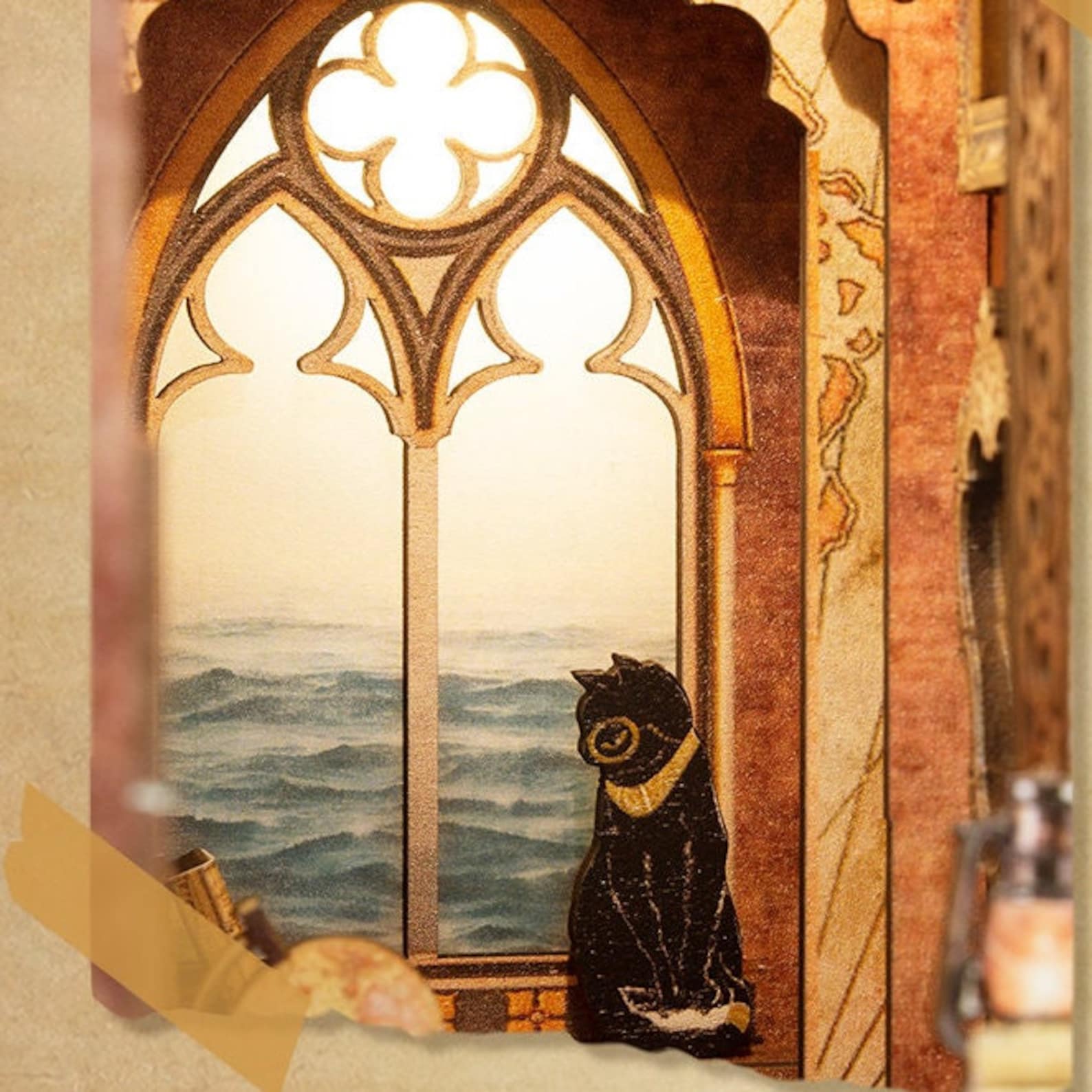 Sailing Memory Book Nook Book Shelf Insert Bookcase With Etsy