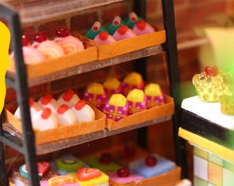【 ケーキショップ スイーツ付き 】ドールハウスハンドメイド　ミニチュアスイーツ il_340x270.2751277168_lyd7.jpg