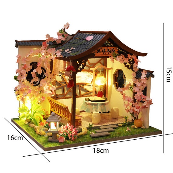 DIY Miniature Wooden Dream House Insert Miniatures Doll House