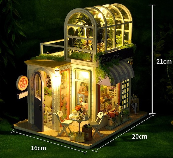 Kit De Maison Miniature DIY Avec Lumière LED Kit De Modèle De Maison De  Poupée Créatif Avec Meubles Kit De Maison De Poupée Miniature 3D Kit De  Maison De Poupée Miniature Décorative