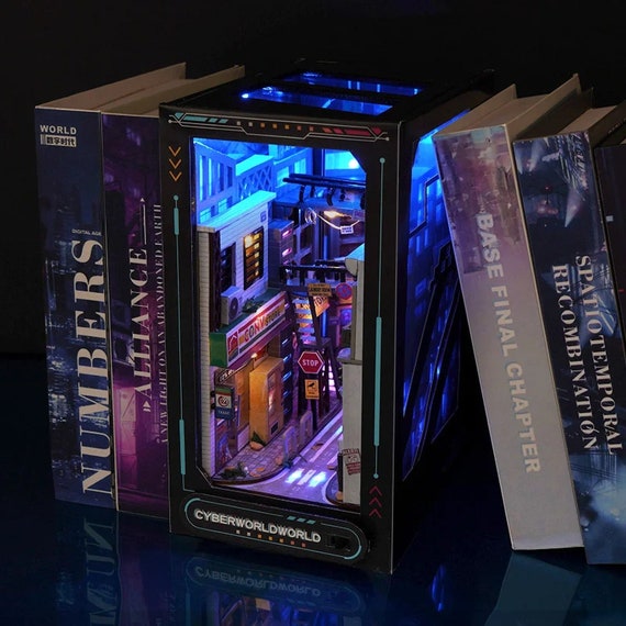 DIY Future World Book Nook - Book Shelf Insert - Bookcase With