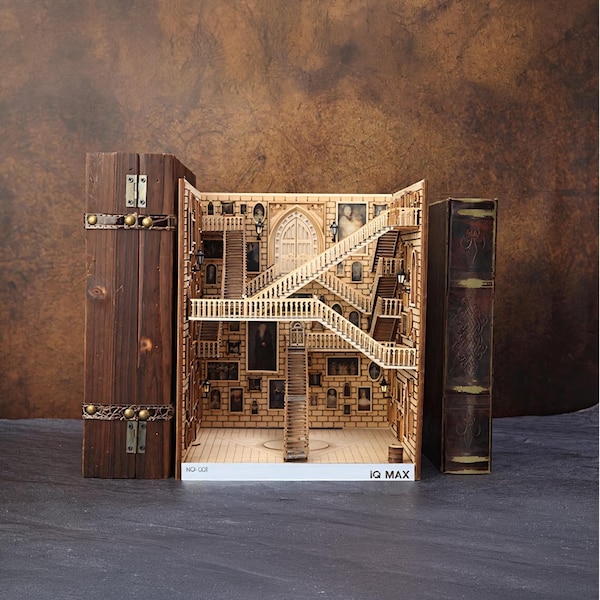 Alley Book Nook - Book Shelf Insert - Bookcase with Light Model Building Kit