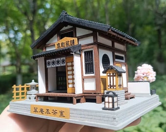 DIY 日本の伝統的な茶室 木製ミニチュアドールハウスキット || 大人の