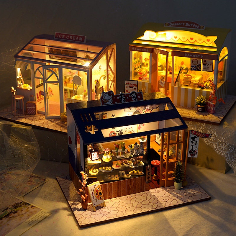 ORFOFE 6er Set Miniatur Eiscreme – Aus Robustem Resin – Realistisches Puppenhaus Deko – Eistüten-Modell Für Modellbau, DIY & Foto-Requisiten – 4,2 Cm