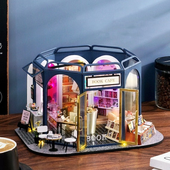 Book Cafe DIY Miniature House Kits