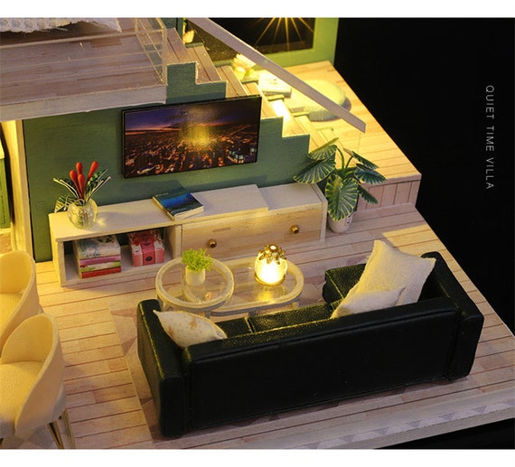 ロフトルーム アパートメント ミニチュア ドールハウス キット || 1:24