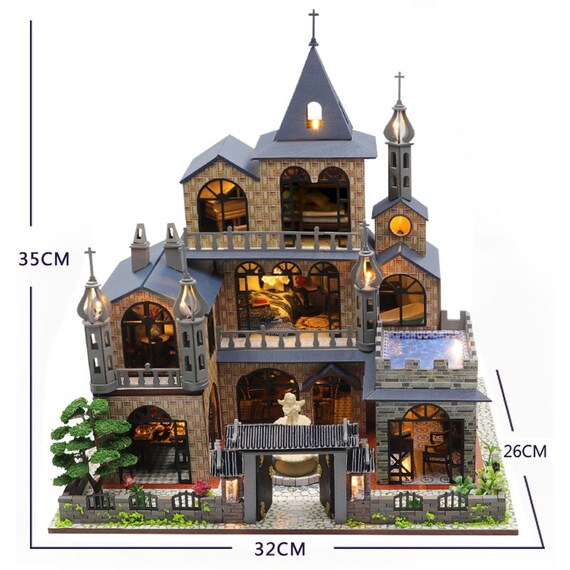 Diy Handgefertigte Miniatur-Projekt Holz Puppenhaus Meine Kleine Villa in Türkei 