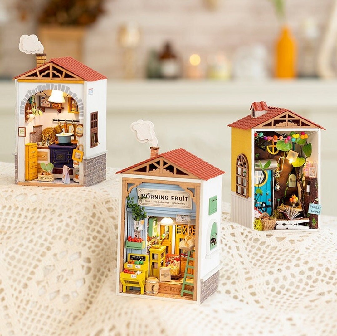 DIY Toy Doll House Forest Pavilion Miture Assemble Dollhouse kit