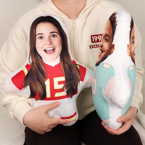 Maßgeschneidertes Gesichtskissen mit Sport-Jersey - Personalisiertes Kissen, Basketball-Team-Spielzeugkissen, perfektes Geschenk für Sportfans, Geschenk für Freund