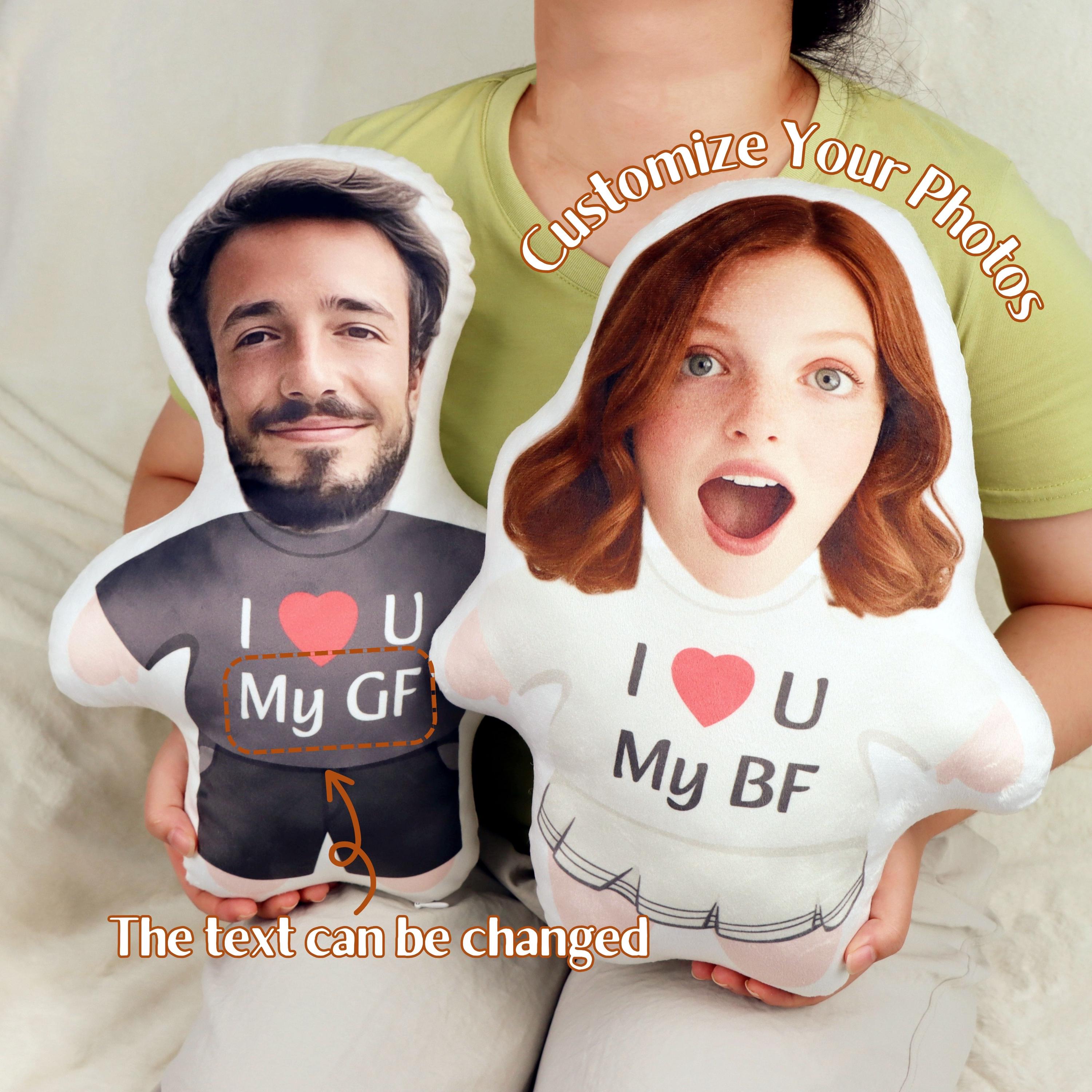 Lovely Couple Custom Shape Pillow - Personalized Gifts For Couples Designed By Jammie-Olive