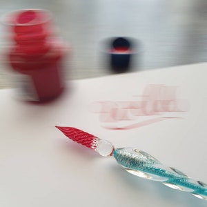 Penna in vetro per calligrafia, disegno e lettering