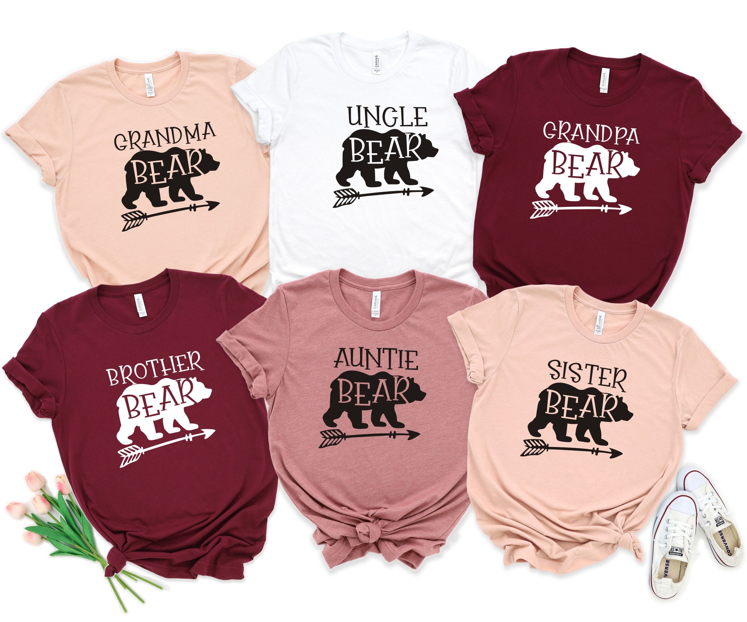 Auntie Bear Uncle Bear Grandma Bear Grandpa Bear Brother Etsy