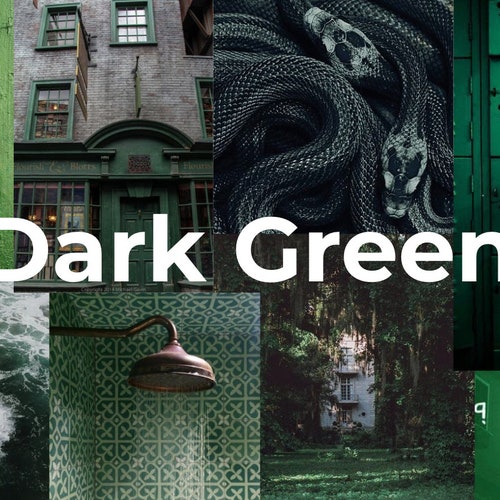 Dark Green Photo Collage Etsy