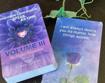 Twin Flame Oracle Deck Divine Feminine and Divine Masculine Speak as ONE Vol. 3 The Higher Perspective