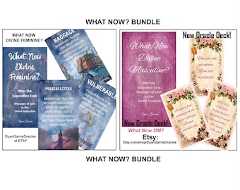 ¿Y ahora qué? Paquete de mazos de oráculo Paquetes de mazos de oráculo de llamas gemelas Después de que termina la separación de las llamas gemelas Mensajes de amor para el DM y el DF