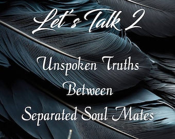 CLOSE OUT SALE! Let's Talk 2 - For Separated Soulmates, Twin Flame Oracle, Unspoken Truths Between Separated Soul Mates and Twin Flames