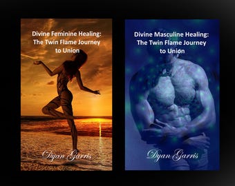 Divine Masculine Divine Feminine Healing Twin Flame Journey Twin Flame Union DM DF Twin flame oracle card bundle 2 Twin Flame Healing Decks