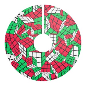 Rubik&#39;s Cube Christmas Tree Skirt