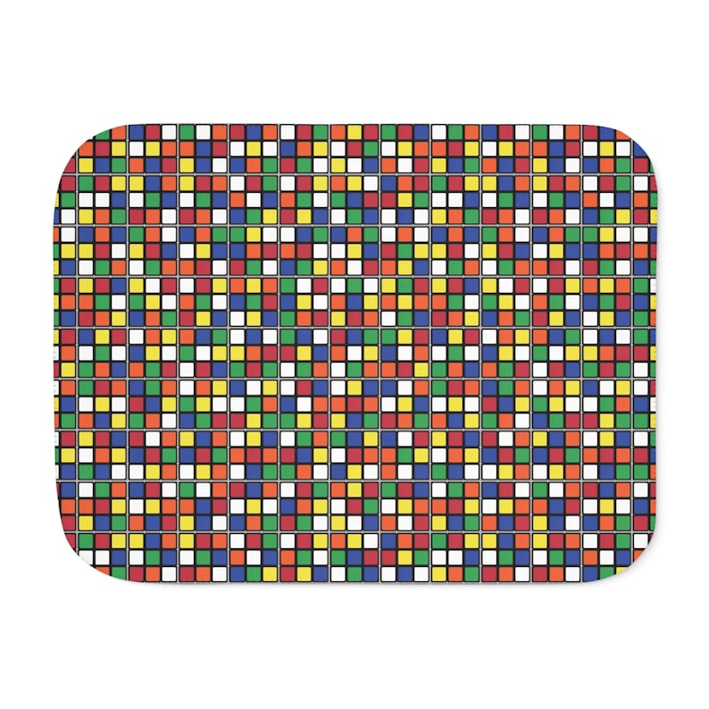 CoolCubeMerch Rubik's Cube Fleece Blanket - Thumbnail 4