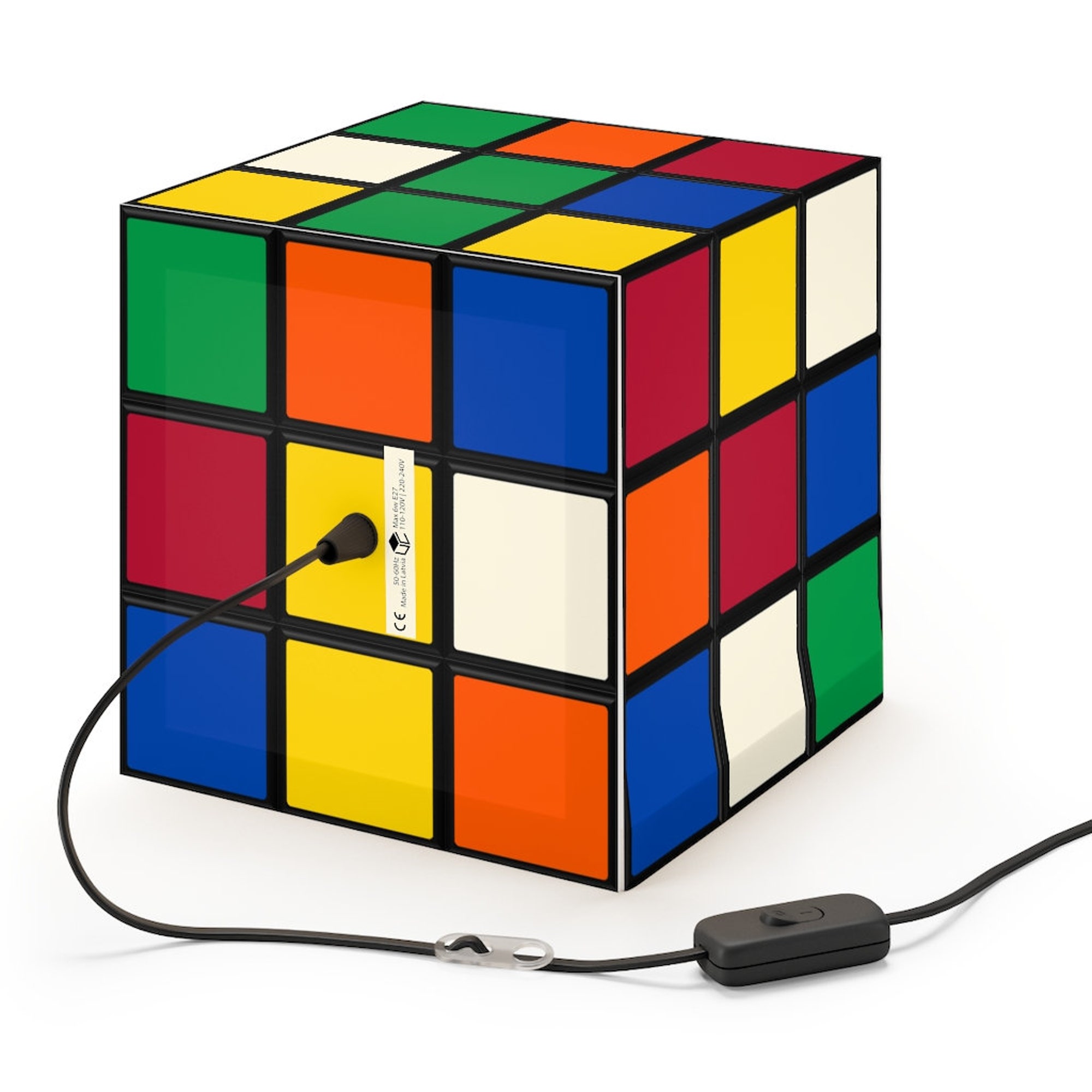 Scrambled Rubik's Cube Lamp