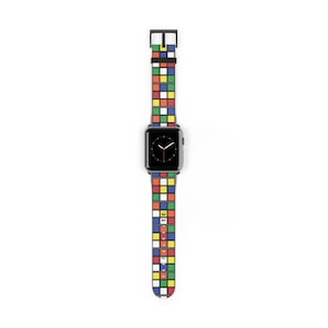 Rubik&#39;s Cube Watch Band - Faux Leather