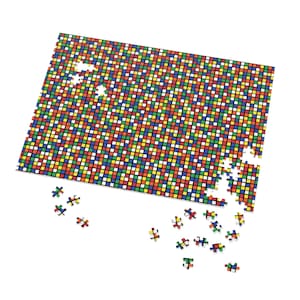 Rubik's Cube 252-500-1000 Piece Puzzle - Flat Cubes Challenge Edition