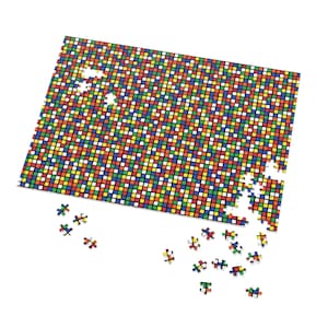 Rubik&#39;s Cube 252-500-1000 Piece Puzzle - Flat Cubes Challenge Edition