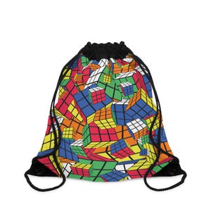 Crazy Cubes - Rubik&#39;s Cube Backpack - Drawstring Bag