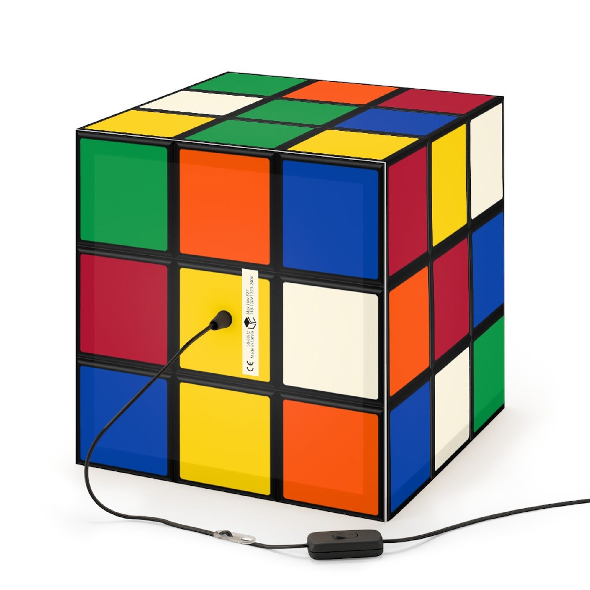 Scrambled Rubik's Cube Lamp