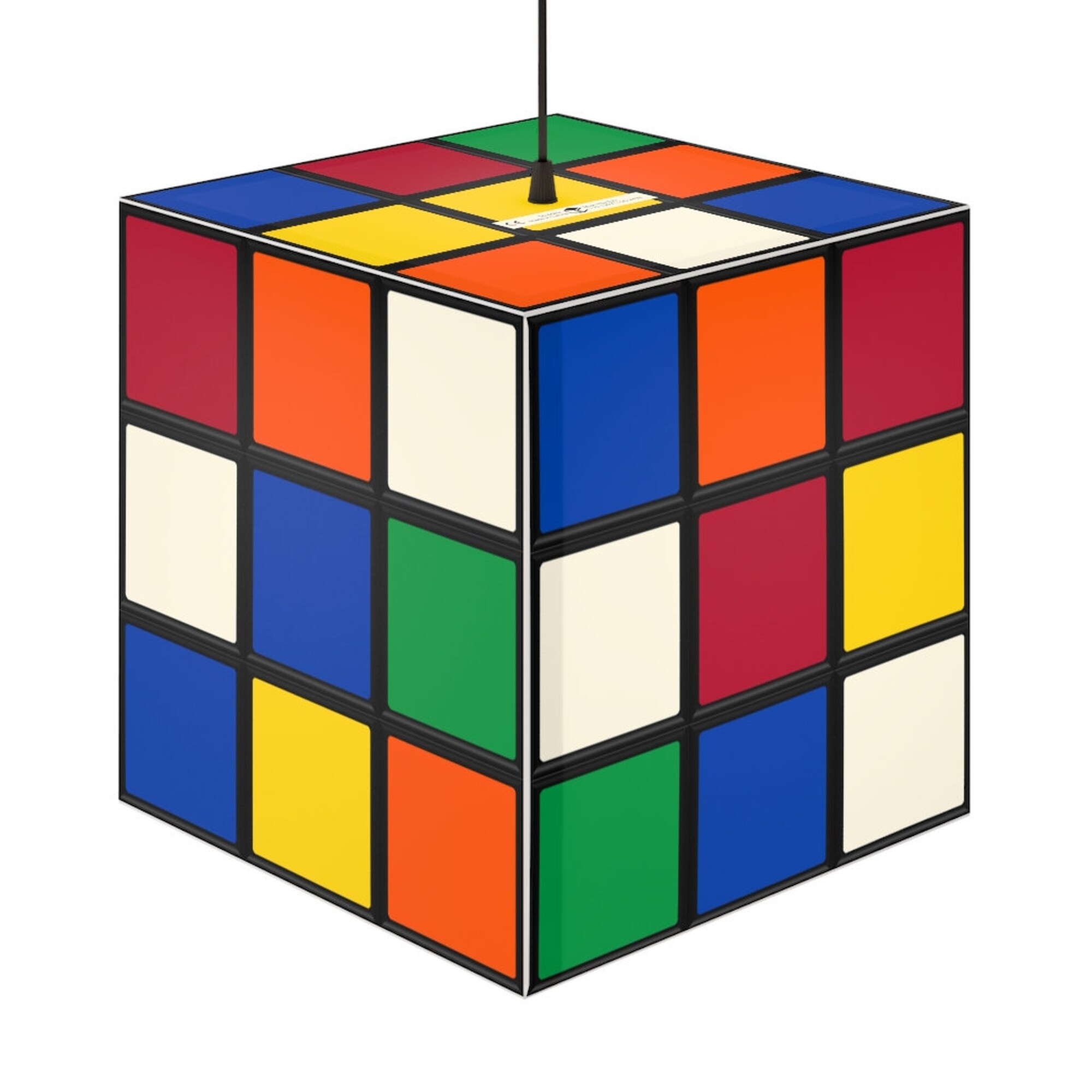 Scrambled Rubik's Cube Lamp