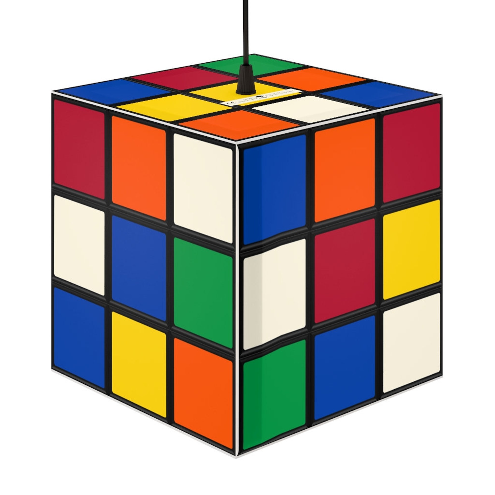 Scrambled Rubik's Cube Lamp