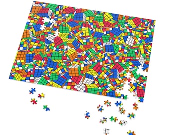 Rubik&#39;s Cube 252-500-1000 Piece Puzzle - Piles of Cubes Edition
