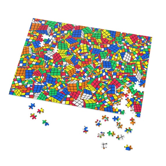 Buy Rubik s Cube 252 500 1000 Piece Puzzle Piles of Cubes Edition